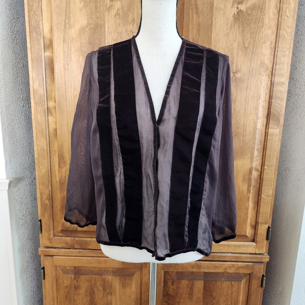 Max Studio 100% Silk Special Edition Blouse | XL